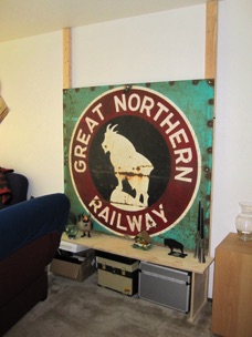 The Great Northern sign is on the wall