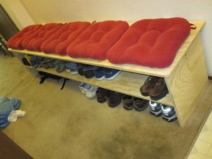 Self made shoo bench