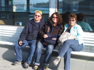 Us on the ferry going home