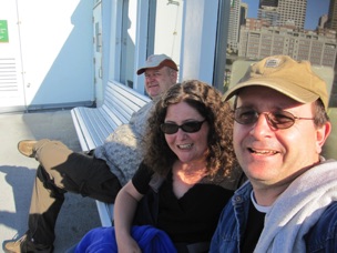 Taking the ferry with Lyle to the harbor pub