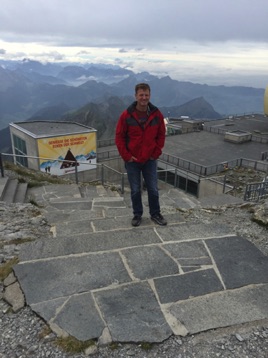 View from the top. (Mt. Santis 9/15).  <hr>  Die Aussicht auf dem Säntis.