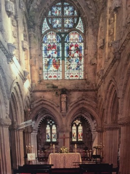 Roslyn Chapel…  No photography allowed!  This is a photo of a photo.