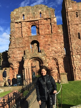 Priory where the Lindisfarne gospels were created.