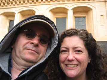 In front of the Great Hall, Stirling Castle.