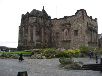 War memorial at Edinburgh Castle.  Includes names of Scottish soldiers who lost their lives in WWI.