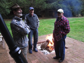 Robcat his Dad and Greg.  <hr>  Bobcat und sein Vater mit Greg.